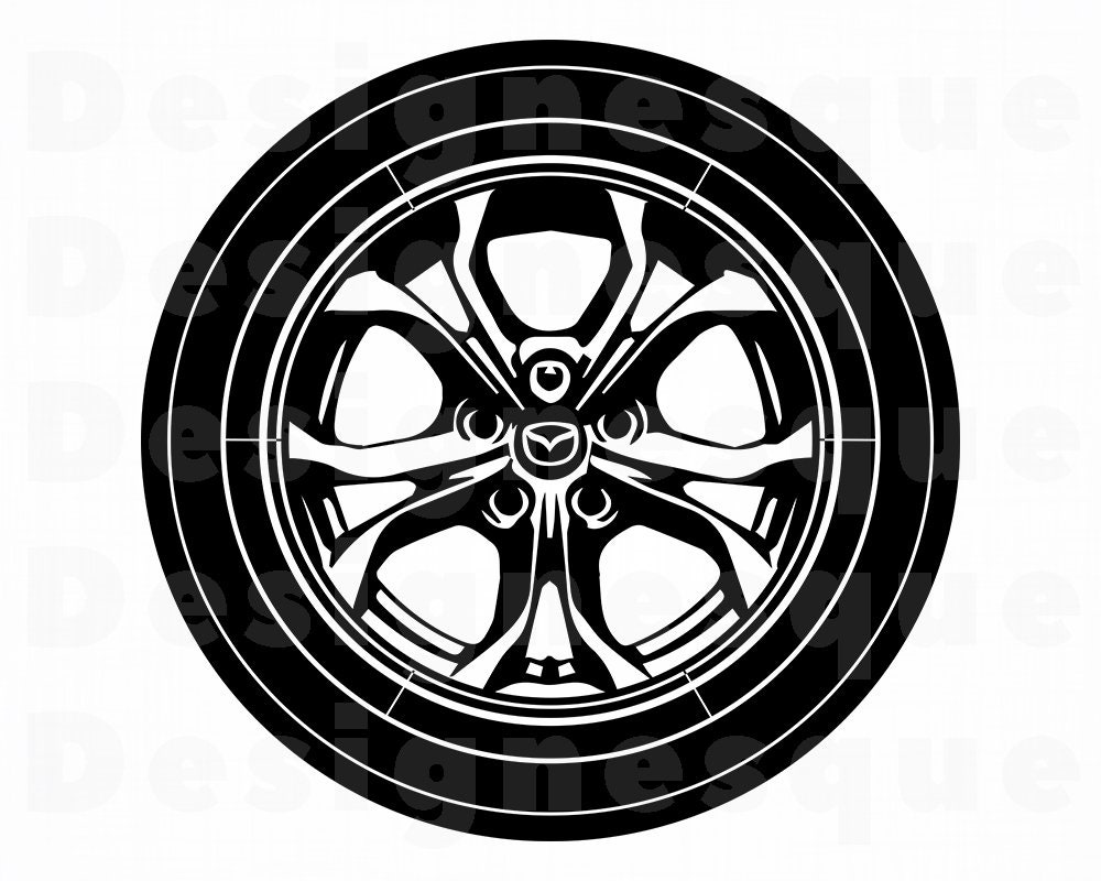Wheel 2 Svg Wheel Svg Car Tire Svg Wheel Clipart Wheel Etsy