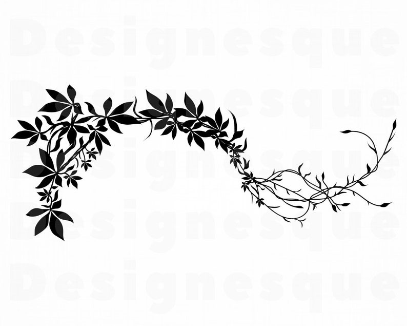 Jungle Vine SVG Decorative Vine Svg Jungle Vine Clipart | Etsy