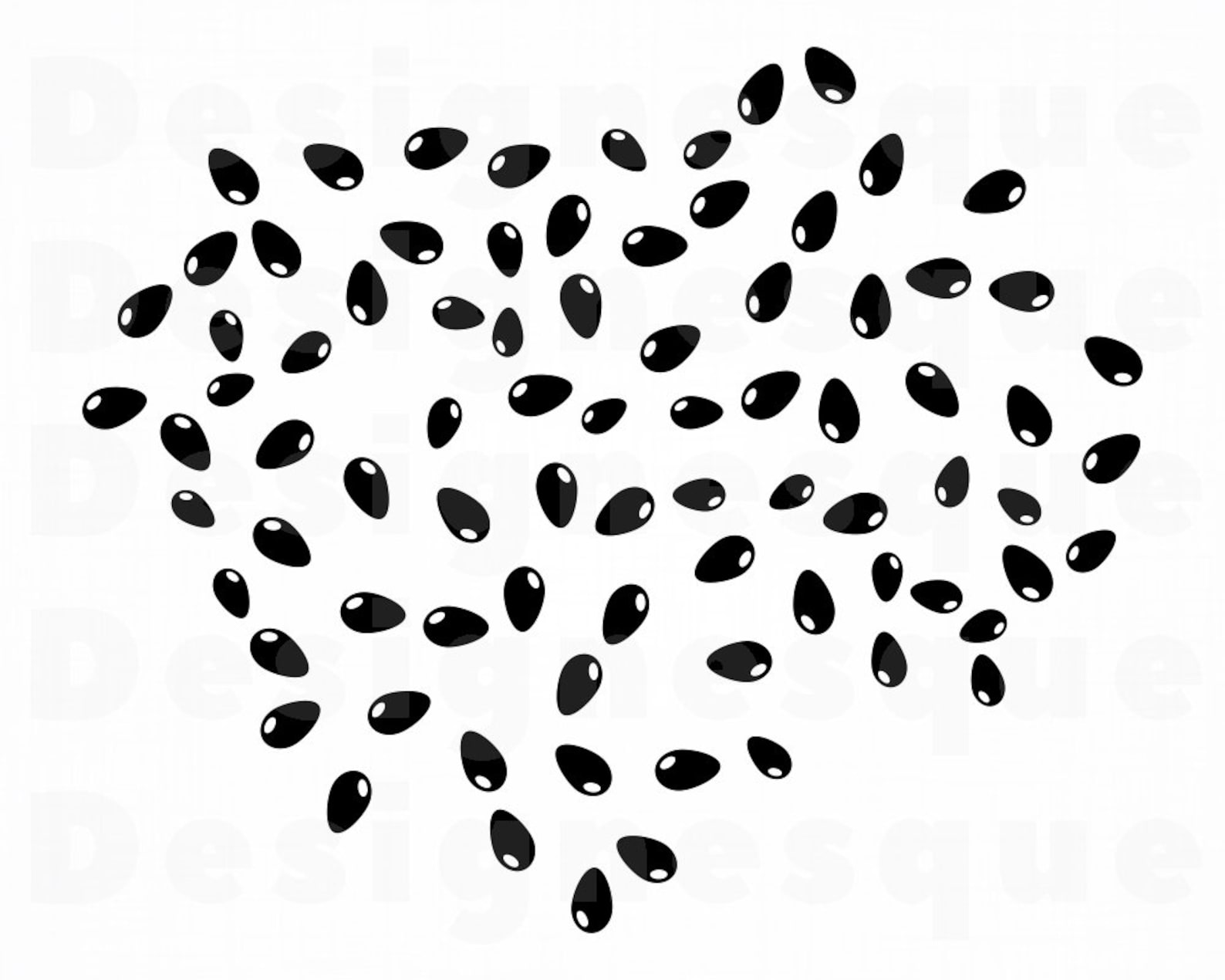 Watermelon Seeds SVG Seeds Svg Seeds Clipart Seeds Files Etsy