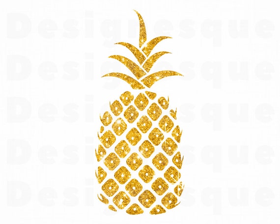 Download Gold Pineapple Svg Glitter Pineapple Svg Pineapple Svg Etsy