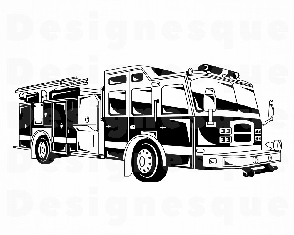 Free Free 167 Fire Truck Silhouette Svg SVG PNG EPS DXF File