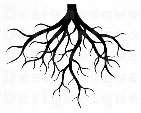 Dxf Roots #2 SVG Png Roots Clipart Roots Files for Cricut Tree Roots