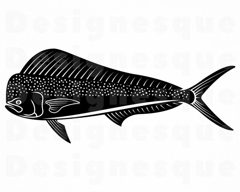 Mahi-Mahi 2 SVG Fishing Svg Fish Svg Fishing Clipart | Etsy