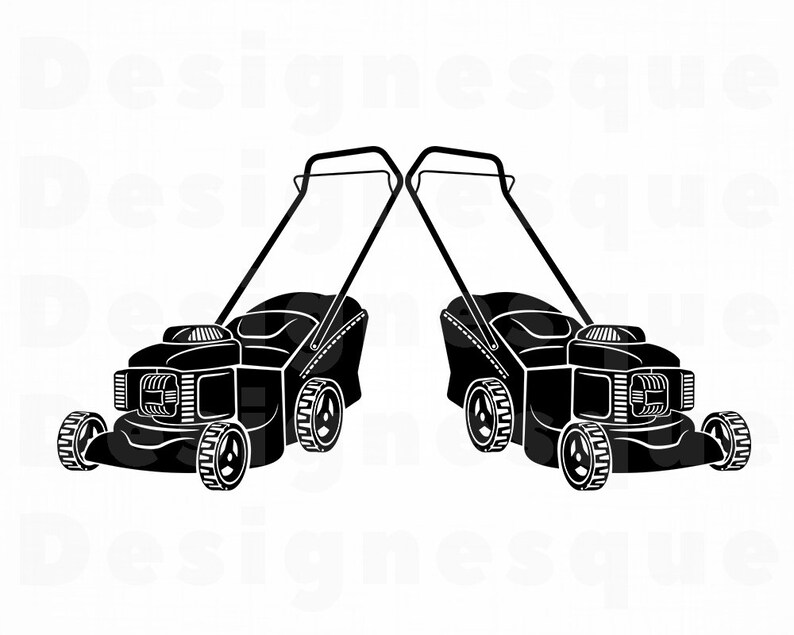 Lawn Mower Logo 3 SVG Lawn Mower SVG Landscaping Svg Lawn Etsy