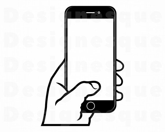 Smartphone in Hand SVG Smartphone Svg Selfie Svg Smartphone | Etsy