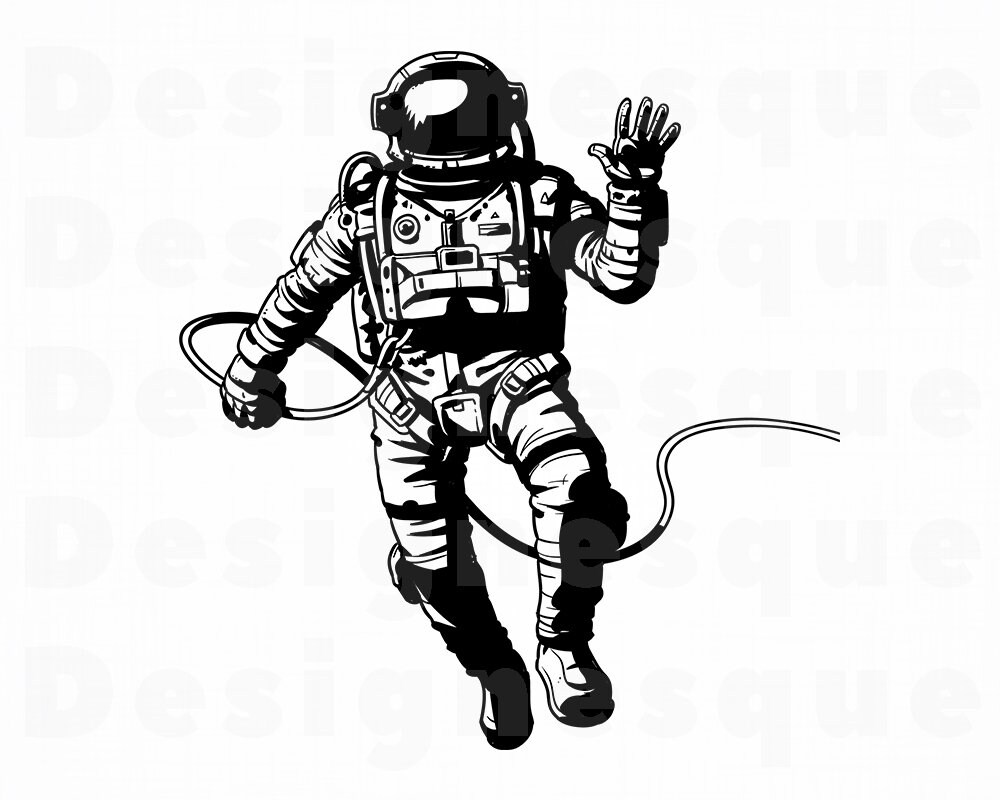 Astronaut SVG Space Svg Astronaut Clipart Astronaut Files | Etsy