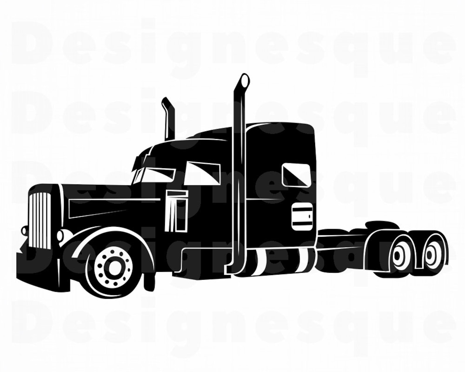 Truck 6 SVG Truck SVG Trucking Svg 18 Wheeler Truck image 0.