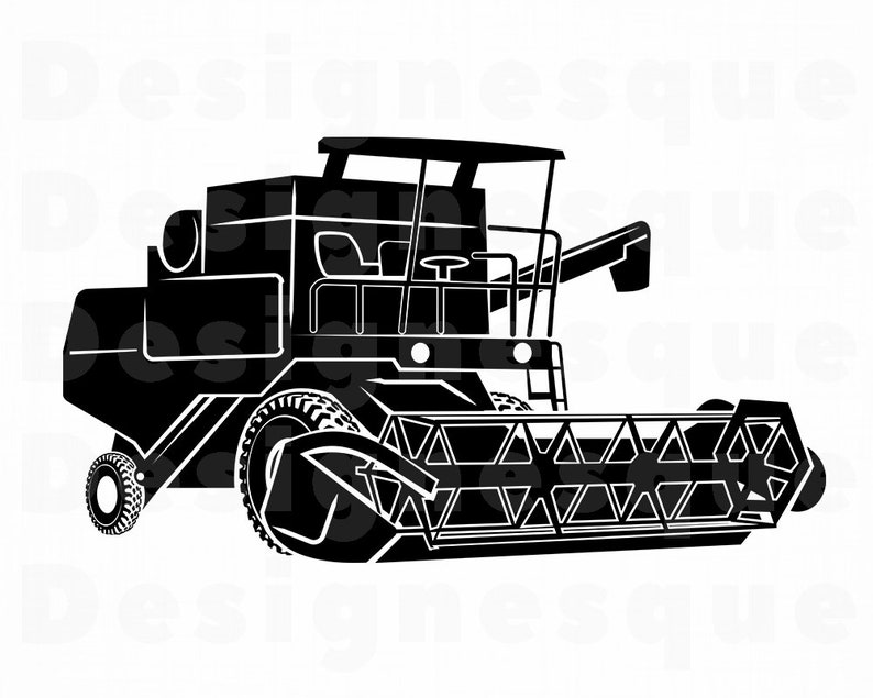 Download Combine Harvester 3 SVG Wheat Harvester Svg Combine Svg | Etsy