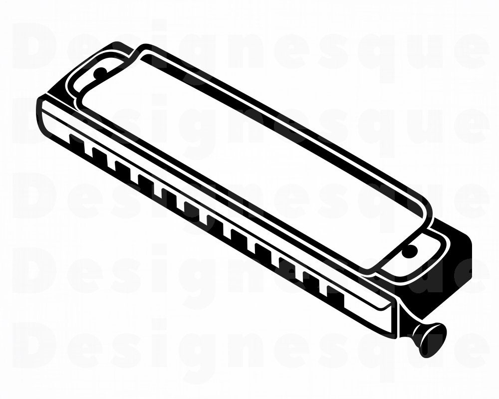 Harmonica 2 SVG Harmonica SVG Harmonica Clipart Harmonica Etsy