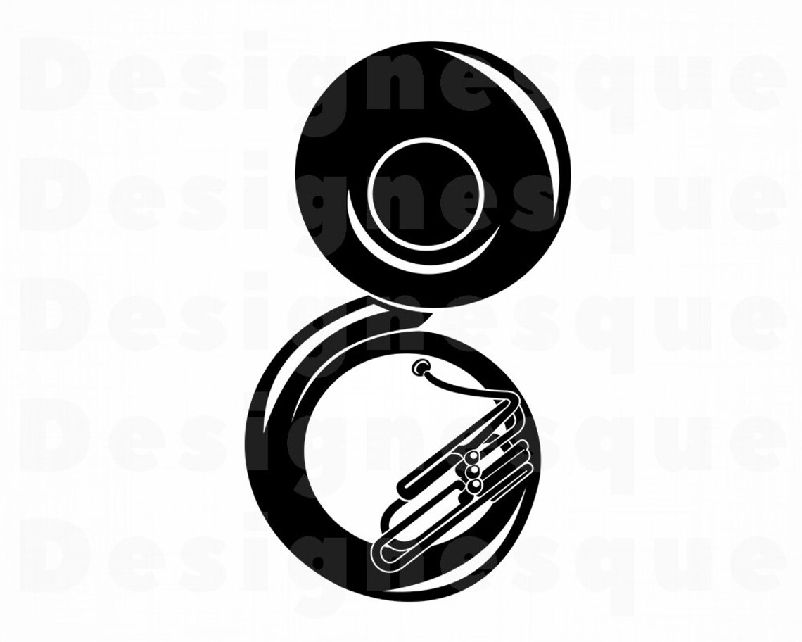 Sousaphone SVG Sousaphone Clipart Sousaphone Files for Etsy
