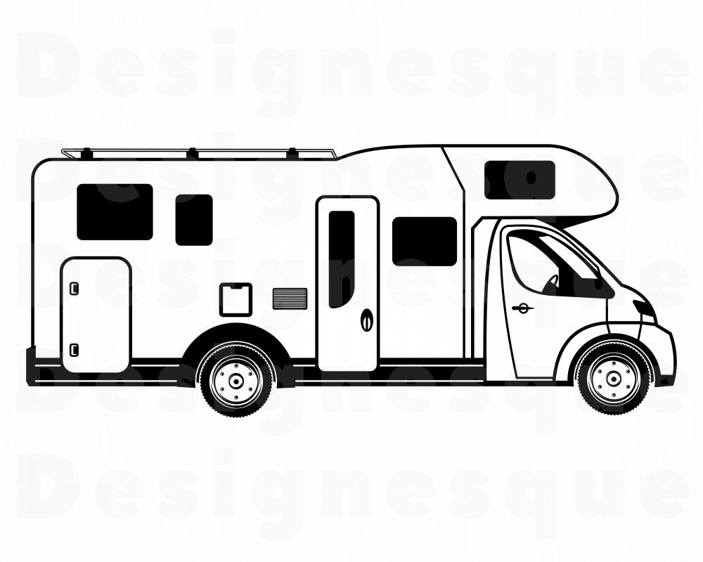 Free Free 296 Motorhome Rv Svg SVG PNG EPS DXF File