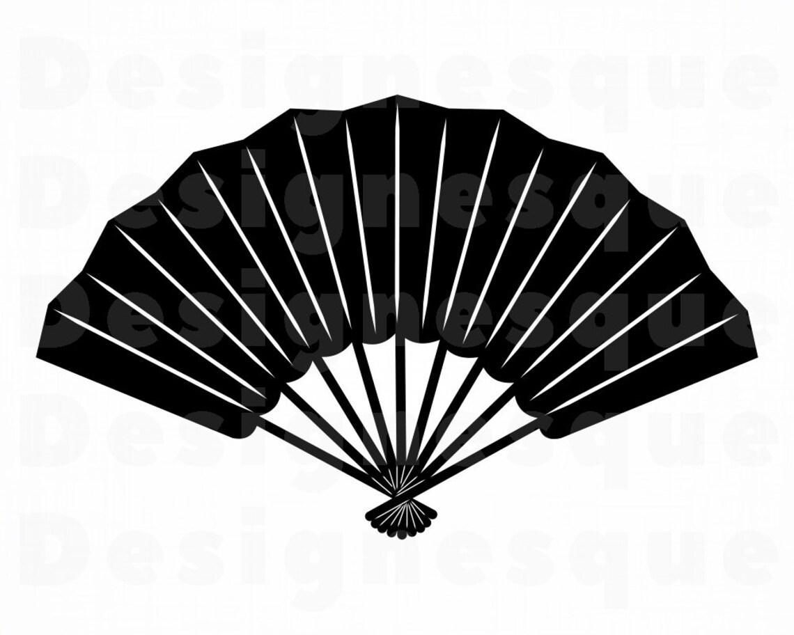 Folding Hand Fan SVG Hand Fan Svg Hand Fan Clipart Hand Fan Etsy