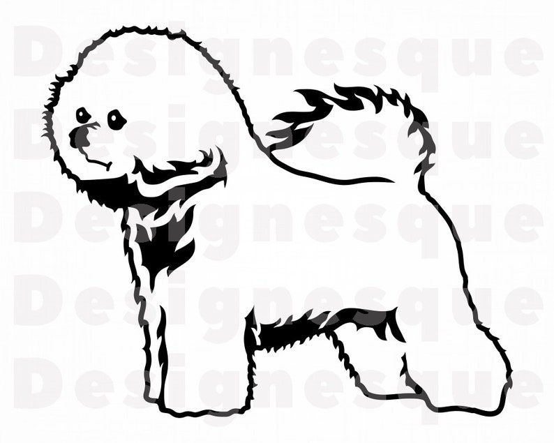 Bichon Frise SVG Dog Svg Bichon Frise Clipart Bichon Frise | Etsy