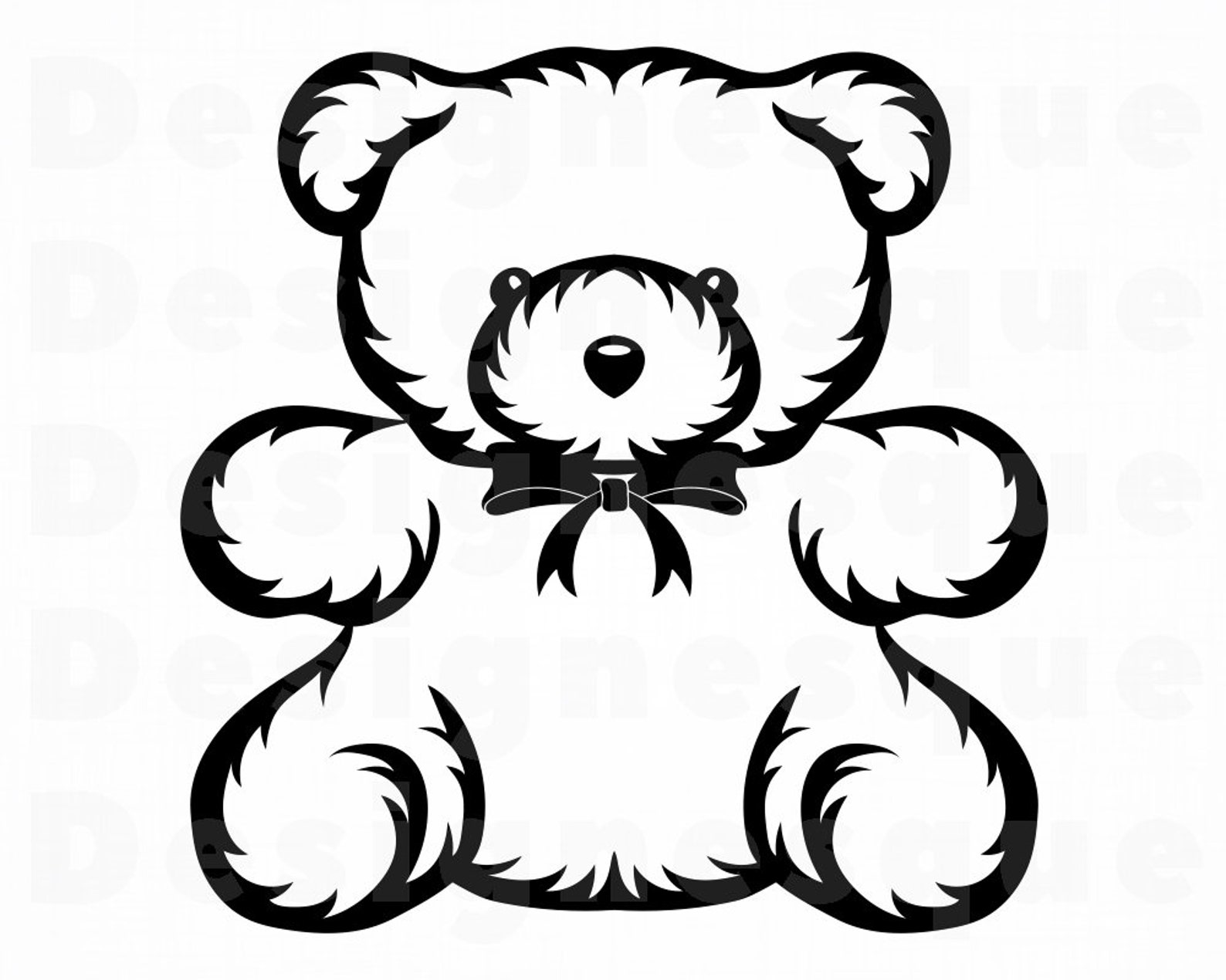 Cute Teddy Bear SVG Teddy Bear Svg Cute Bear SVG Bear | Etsy