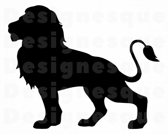Download Lion Silhouette 3 SVG Lion Svg Lion Clipart Lion Files for ...