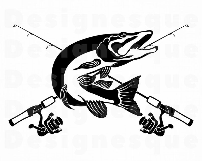 Download Northern Pike Fishing SVG Fishing Logo Svg Fish Svg ...