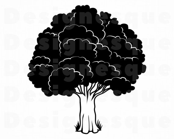 Download Simple Tree 2 Svg Tree Svg Tree Clipart Tree Files For Etsy
