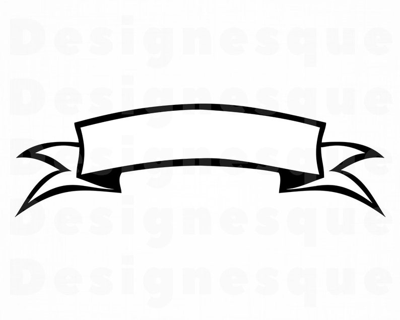  Banner 1 SVG Banner Svg Ribbon Svg Label Svg Scroll Svg Etsy