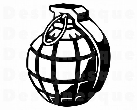 Grenade SVG Grenade Clipart Grenade Files for Cricut | Etsy