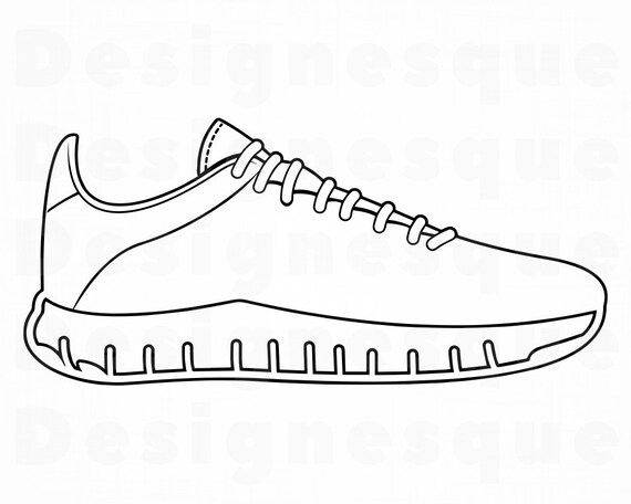 sneaker outlines