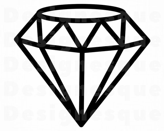 Download Diamond Clipart Silhouette Cut Files Cricut Wedding Svg