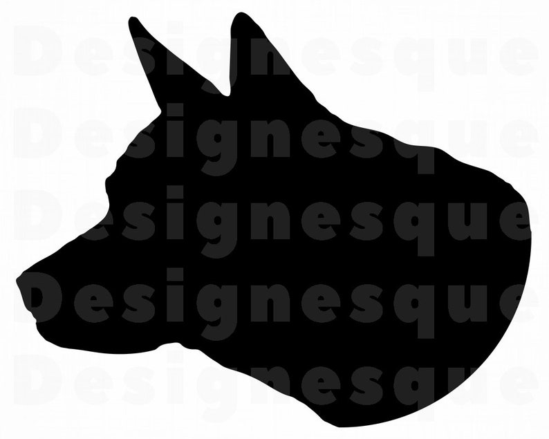 Dog Silhouette SVG Dog Files for Cricut Dog Cut Files For Silhouette Dog Head Svg Dog Vector Dog Dxf Dog Png Dog Eps Dog Clipart