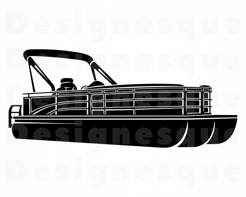 Pontoon Boat 8 SVG Pontoon Boat SVG Pontoon Boat Clipart | Etsy
