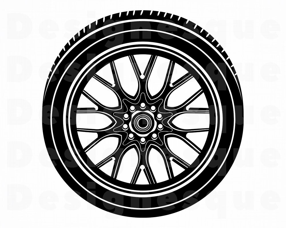 Wheel 3 Svg Wheel Svg Car Tire Svg Wheel Clipart Wheel Etsy