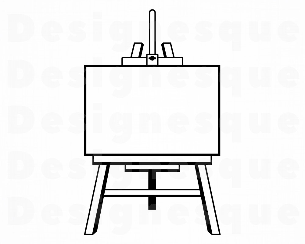 Easel 4 SVG Easel SVG Painting Stand Svg Easel Clipart Etsy