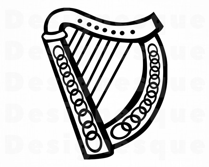 Lyre SVG Musical Instruments Svg Lyre Clipart Lyre Files Etsy