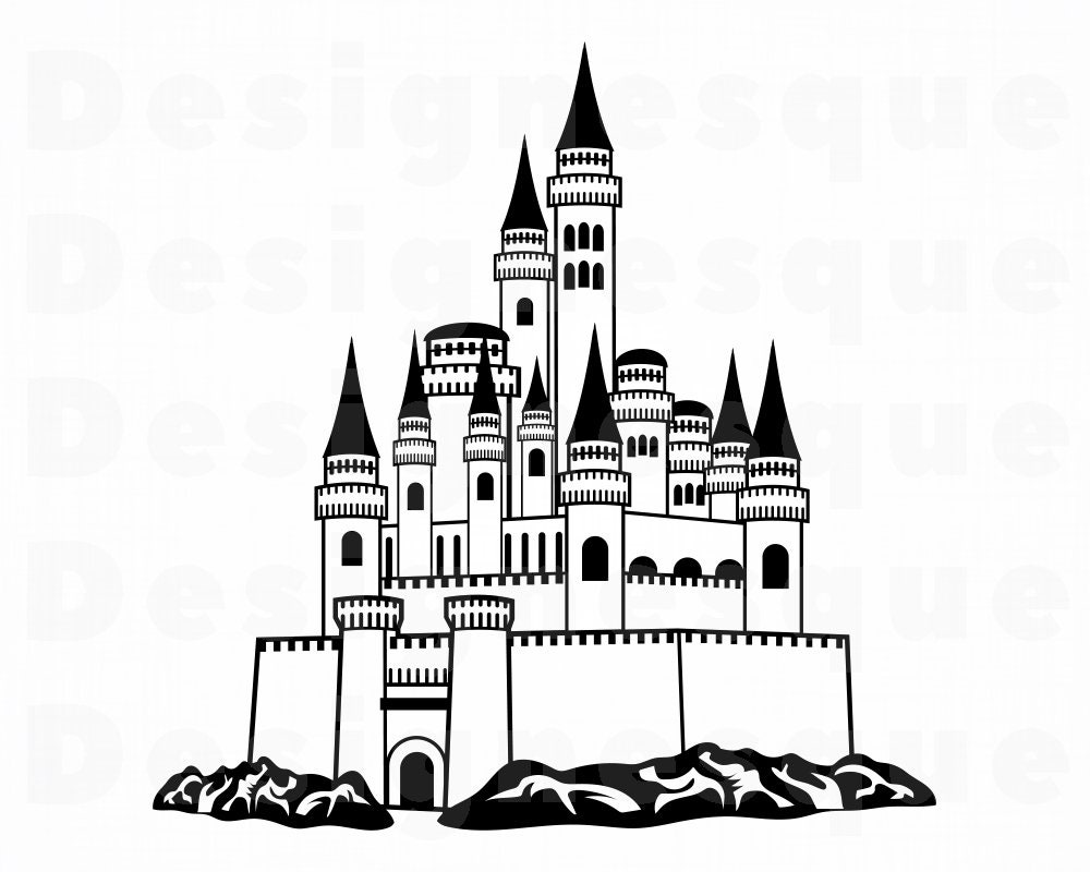 Castle With Towers SVG Castle Svg Fortress SVG Stronghold Etsy