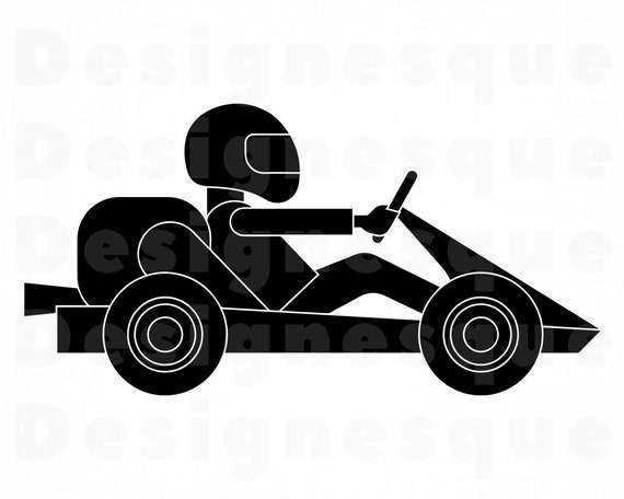 Kart Racing Svg Go Kart Svg Go Karting Svg Kart Racing Etsy