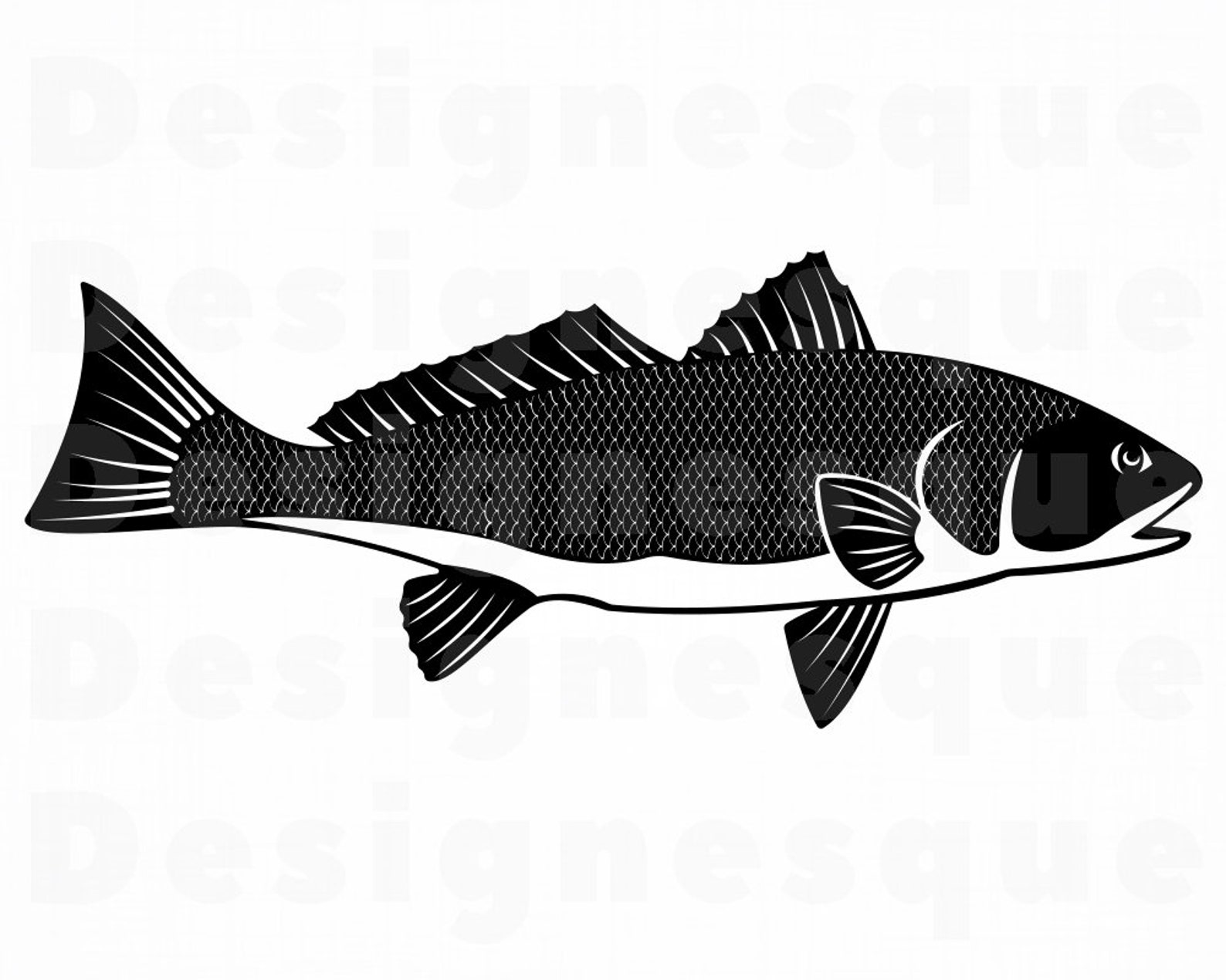 Red Drum Fish SVG Fishing Svg Fish Svg Red Drum Fish Etsy