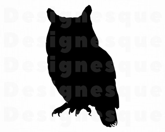 Download Owl Silhouette Svg Owl Svg Owl Clipart Owl Files For Etsy
