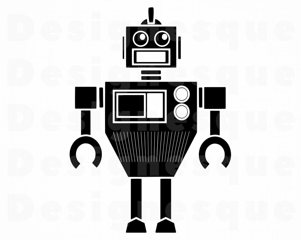 Download Robot SVG Robot Clipart Robot Files for Cricut Robot Cut | Etsy