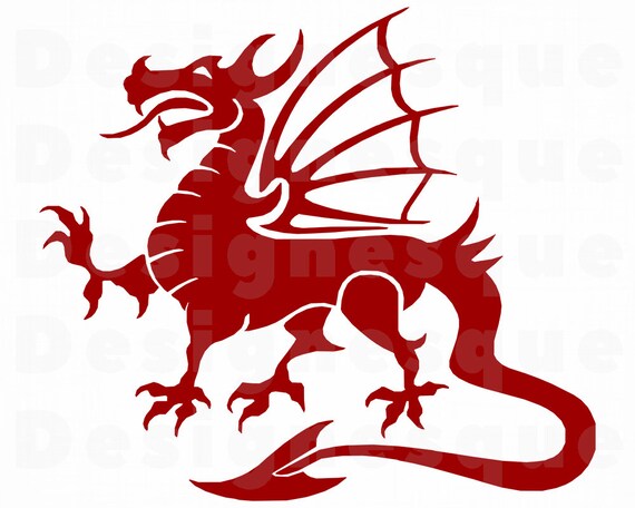 Dragon Svg Red Dragon Svg Dragon Clipart Dragon Cut Files Etsy