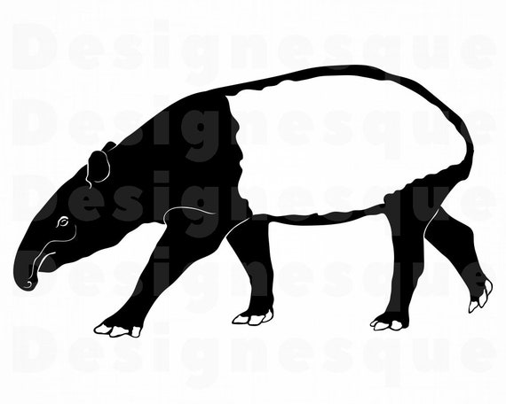 Tapir Svg Tapir Clipart Tapir Files For Cricut Tapir Cut Etsy