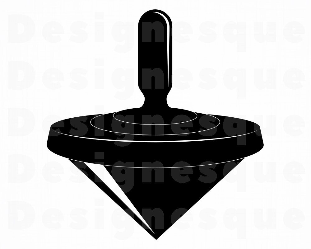 Spinning Top SVG Toy Svg Spinner Svg Spinning Top Clipart Etsy