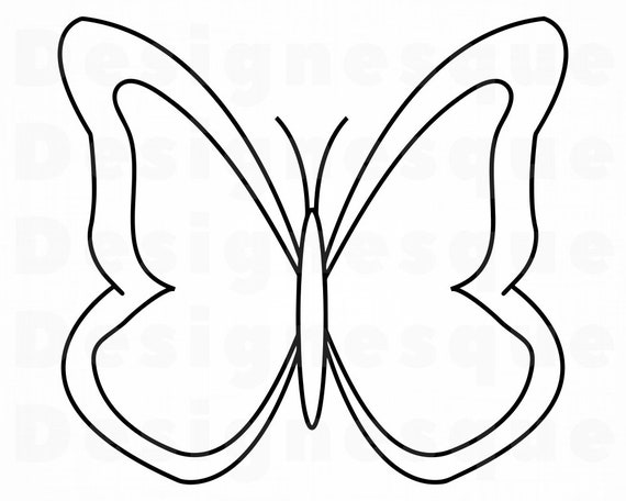 Download Butterfly Outline Svg Butterfly Svg Butterfly Clipart Etsy SVG, PNG, EPS, DXF File