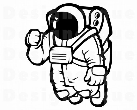 Astronaut Art Svg files for Cricut Space Fishing Moon Astronaut SVG