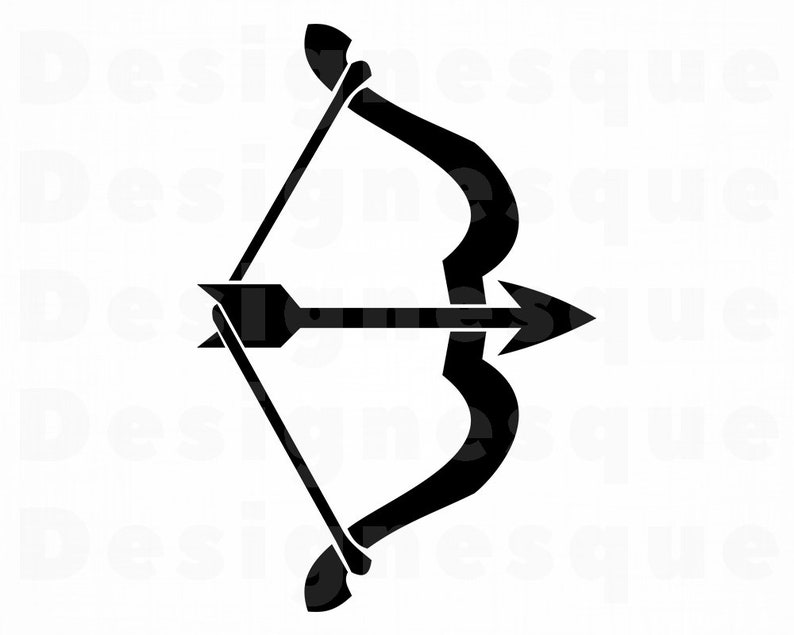 Bow and Arrow SVG Bow and Arrow Clipart Bow and Arrow Files Etsy