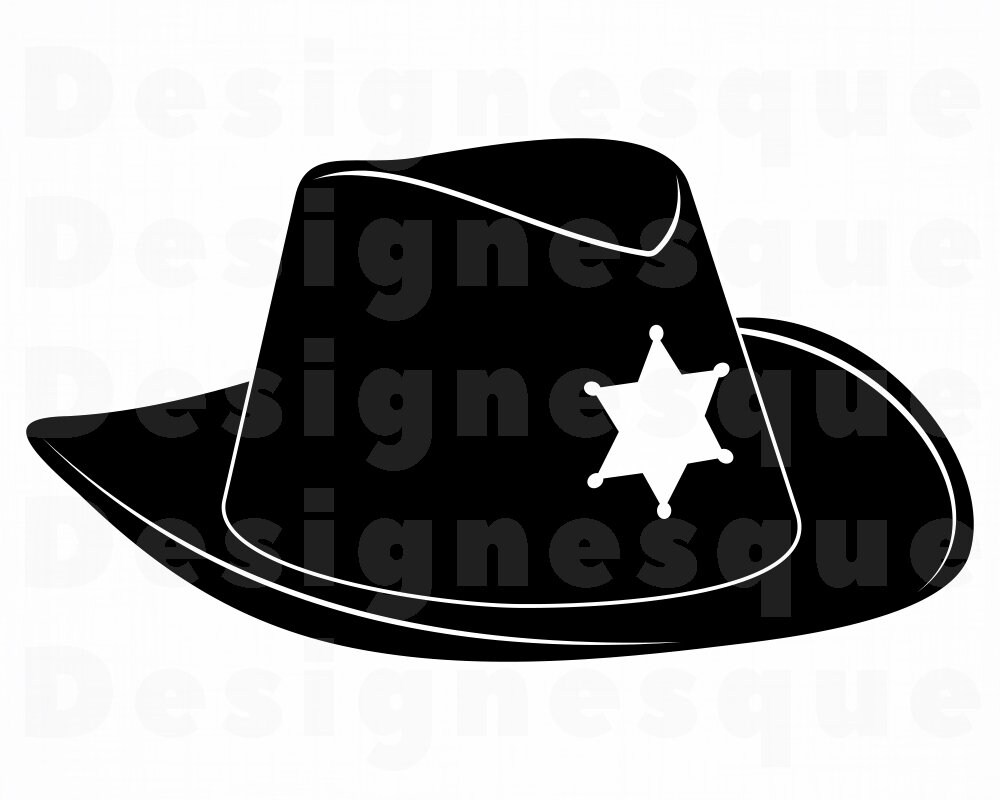 Sheriff Hat 4 SVG Sheriff Svg Police Svg Trooper Hat Svg Etsy