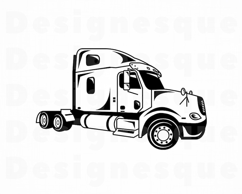 Truck Clipart Png Truck SVG Truck #18 SVG Trucking Svg Vector 18 Wheeler Dxf Truck Files for Cricut Truck Cut Files For Silhouette