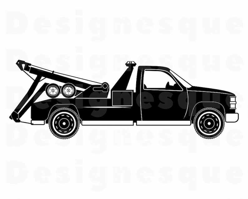 Free Free 309 Silhouette Tow Truck Svg SVG PNG EPS DXF File