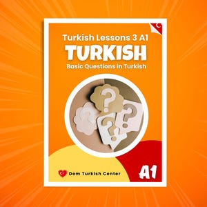 Learn Turkish A1 – Basic Questions, Self-Study (PDF & Audio Download)