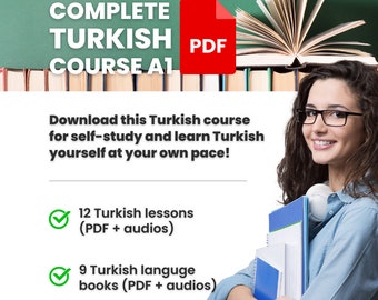 Complete Turkish Course A1 (PDF)| Turkish Books & Lessons | Turkish Language