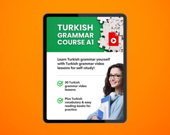 Turkish Grammar Course 1 A1 | Videos + PDF | Turkish Language Courses For Self-study