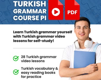Turkish Grammar Course 3 PI | Videos + PDF | Turkish Language Courses For Self-study