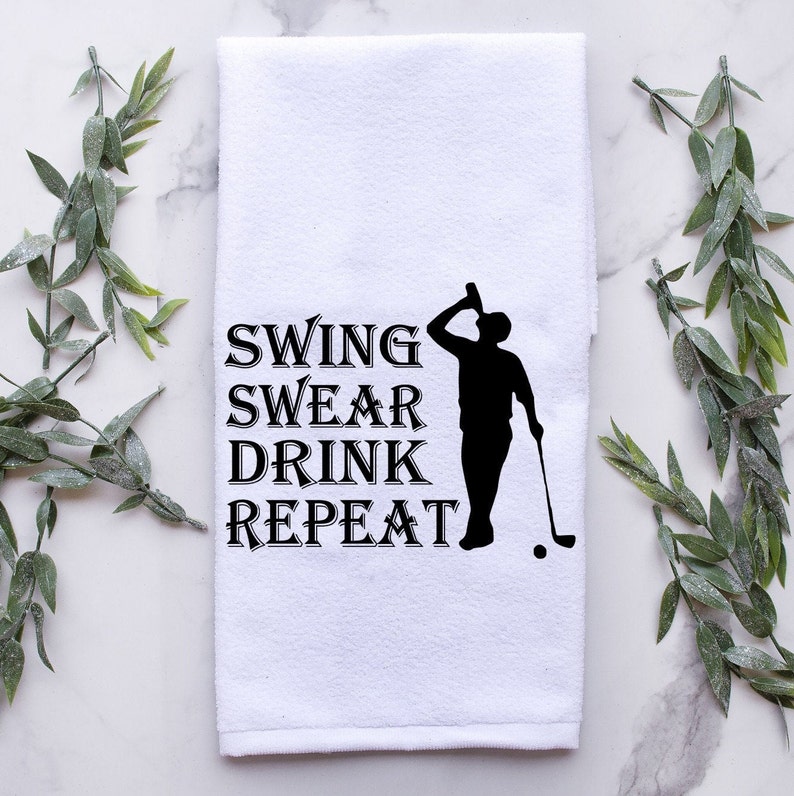 Swing Swear Drink repeat. Digital Download Golf Funny Etsy UK