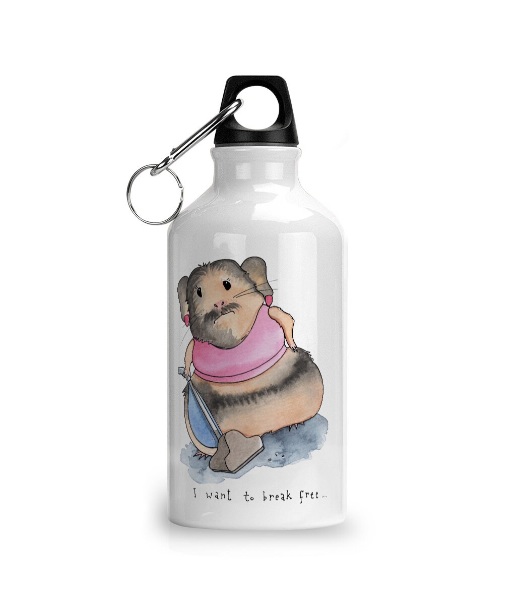 Guinea pig Sports Water Bottle 'I want to break free' Etsy